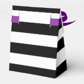 Schattigee Halloween Witch Zwart Gestreepte Party  Bedankdoosjes (Achterkant)