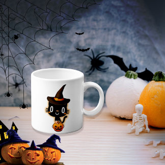 Schattigee Halloween zwarte katten Mok