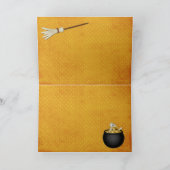 Schattigee Halloweenheks Kaart (Binnen)