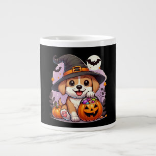 Schattigee Halloweenhond/puppy Grote Koffiekop