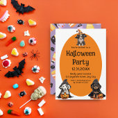 Schattigee Halloweenhonden Kaart