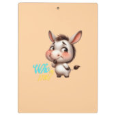 Schattigee Halloweenkat met pompoen en heks Pet De Klembord (Achterkant)