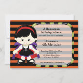 Schattigee Halloweenverjaardag Kaart (Voorkant)