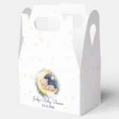 Schattigee Halve Maan Teddybeer Baby shower Bedankdoosjes (Geopend)