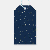 Schattigee Halve Maan Teddybeer Baby shower Cadeaulabel (Achterkant)