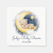 Schattigee Halve Maan Teddybeer Baby shower