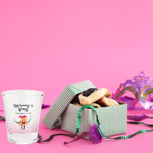 Schattigee Hamantaschen A Freilichen Purim Shot Glas