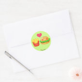Schattigee Hamburger & Fries Sticker (Envelop)