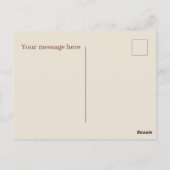 Schattigee Hamburger friet tekst toevoegen Briefkaart (Achterkant)