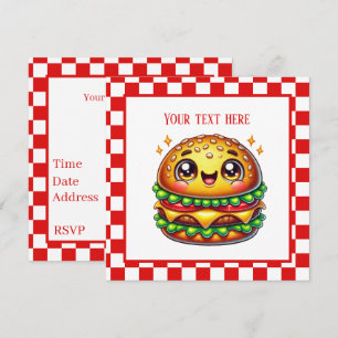Schattigee Hamburger liefhebbers feest Kaart