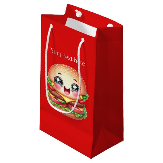 Schattigee hamburger liefhebbers feest klein cadeauzakje (Voorkant Gekanteld)