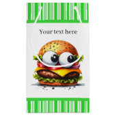 Schattigee hamburger liefhebbers feest klein cadeauzakje (Achterkant)