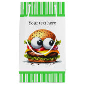 Schattigee hamburger liefhebbers feest klein cadeauzakje (Voorkant)