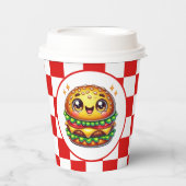 Schattigee Hamburger liefhebbers feest Papieren Bekers (Voorkant)