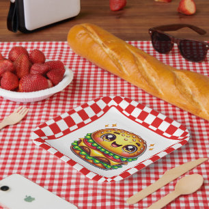 Schattigee Hamburger liefhebbers feest Papieren Bordje
