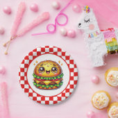 Schattigee Hamburger liefhebbers feest Papieren Bordje (Feest)