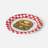 Schattigee Hamburger liefhebbers feest Papieren Bordje (Gekanteld)