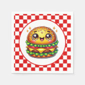 Schattigee Hamburger liefhebbers feest Servet (Voorkant)