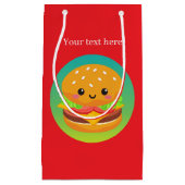 Schattigee hamburgerpartij aanpasbaar klein cadeauzakje (Voorkant)