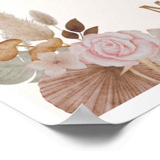 Schattigee Hamster Baby shower Welkomstbord Poster (Hoek)