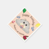 Schattigee Hamster Bday Pool Party Servet (Hoek)