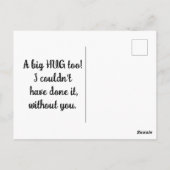 Schattigee hamster dank-je-Briefkaart Briefkaart (Achterkant)