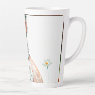 Schattigee hamster het eten van een wortel ontwerp latte mok