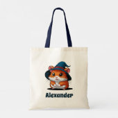 Schattigee hamster in Wizard Pet Gepersonaliseerde Tote Bag (Achterkant)