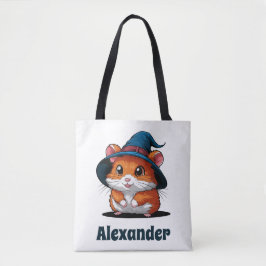 Schattigee hamster in Wizard Pet Gepersonaliseerde Tote Bag