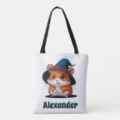 Schattigee hamster in Wizard Pet Gepersonaliseerde Tote Bag (Achterkant)