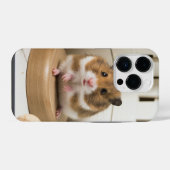 Schattigee Hamster iPhone Case Hoesje (Achterkant horizontaal)
