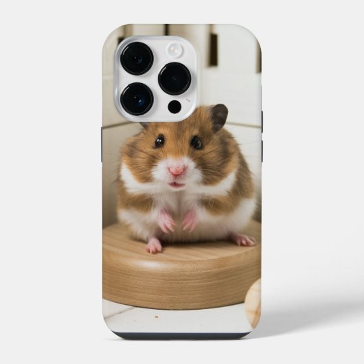 Schattigee Hamster iPhone Case Hoesje (Achterkant)