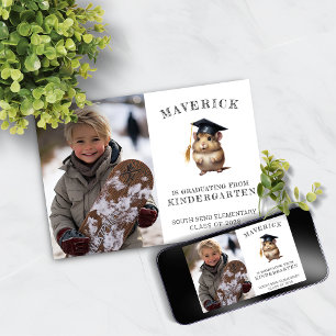 Schattigee Hamster Kleuterschool Afstuderen Aankon Aankondiging