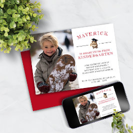 Schattigee Hamster Kleuterschool Afstuderen (Rood) Kaart