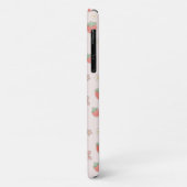 Schattigee hamster met bloemenaardbei achtergrond Case-Mate iPhone case (Achterkant/links)