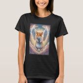Schattigee hamster met engelenvleugels tussen wolk t-shirt (Voorkant)