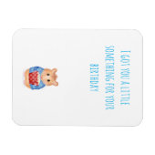 Schattigee hamster met taartmagneet verjaardagscad magneet (Horizontaal)