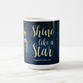 Schattigee hamster met tekst Shine like a Star Koffiemok (Center)