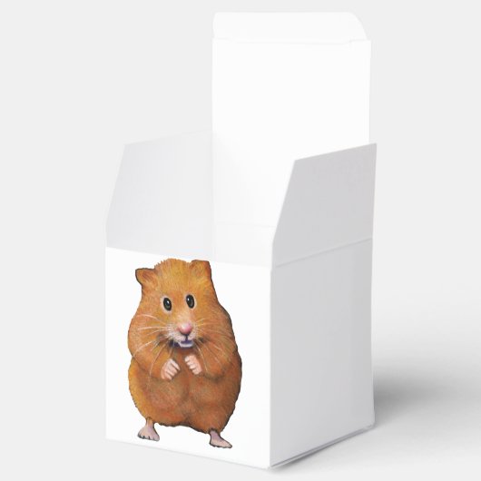 Schattigee hamster, originele tekening, party Beda Bedankdoosjes (Geopend)