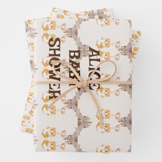 Schattigee hamster waterverf inpakpapier vel (In situ)