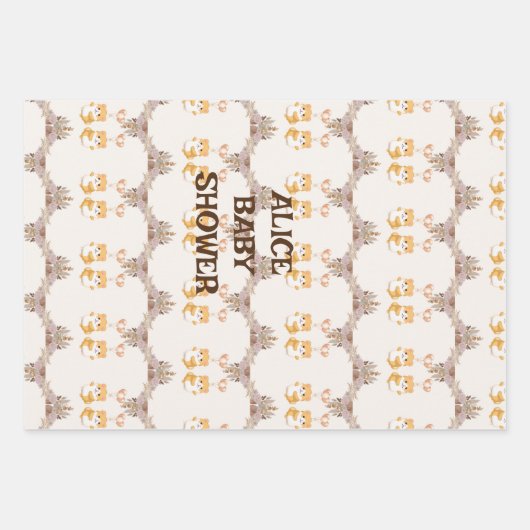 Schattigee hamster waterverf inpakpapier vel (Voorkant)