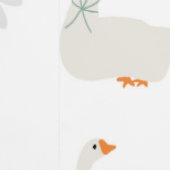 Schattigee Hand Drawn Goose & Daisies Baby Nursery Behang (Zoom)