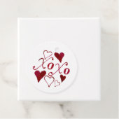 Schattigee Hand-Geïllustreerde XOXO Kalligrafie Va Bedankjes Labels (In situ)