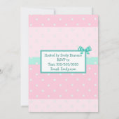 Schattigee Hand getekend Hispanic Baby Girl Baby s Kaart (Achterkant)