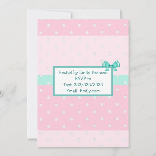 Schattigee Hand getekend Hispanic Baby Girl Baby s Kaart (Achterkant)