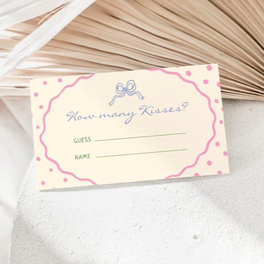 Schattigee hand getekend kleurrijk hoeveel kussen informatiekaartje