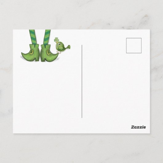 Schattigee hand getekend St. Patrick Day Briefkaart (Achterkant)