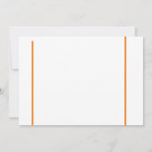 Schattigee hand getekende egel in herfst met blade bedankkaart (Achterkant)