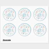 Schattigee hand getrokken Baby items Ronde Sticker (Vel)