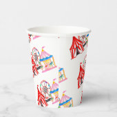 Schattigee hand getrokken Carnaval Circus Verjaard Papieren Bekers (Rechts)